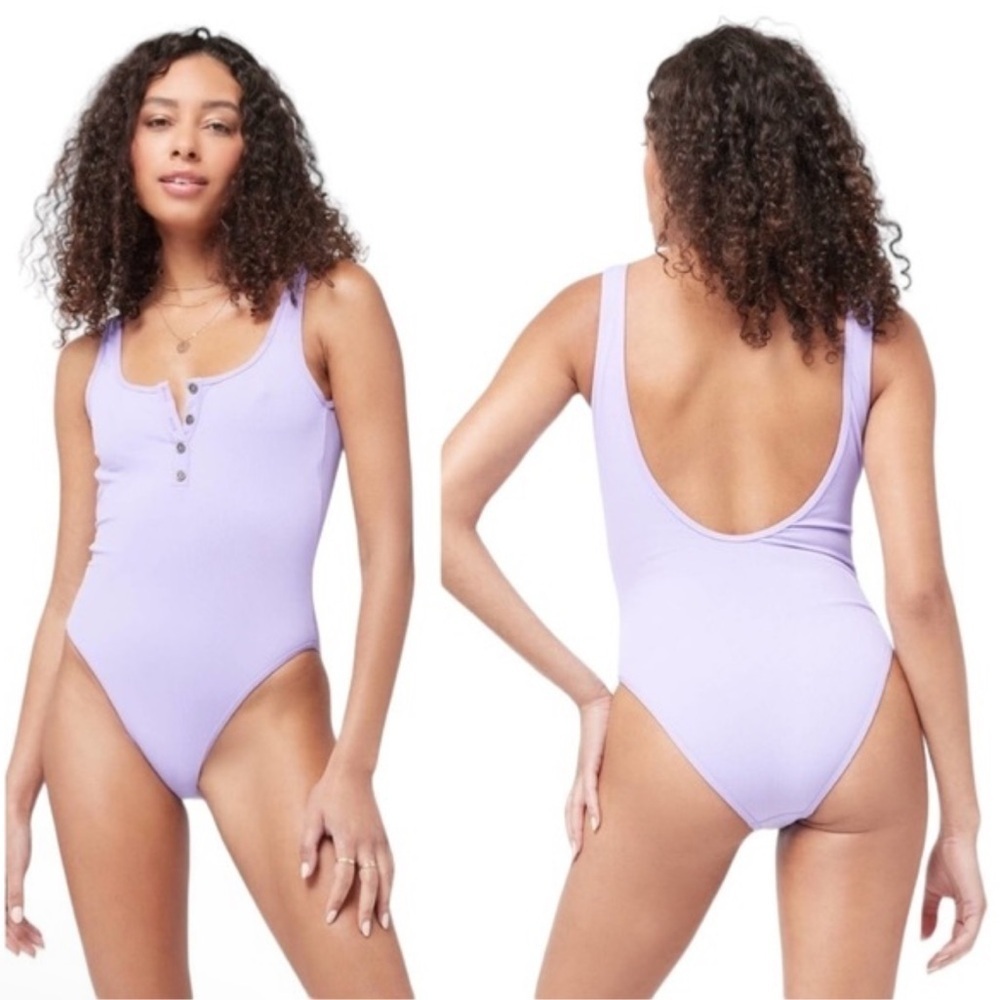 L*SPACE Float On One Piece Classic Swimsuit Size XS In Wisteria